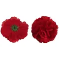 Vibrant red artificial carnation flower head for DIY crafts and decor - Mini Lilac