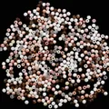 4mm acrylic faceted bicone beads for jewelry making in mixed white, pink, and brown - 10g/Pack (Approx. 300 Pcs) / Khaki Brown