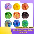 Colorful 3D printed Gear Ball fidget toys for stress relief in various vibrant patterns - Random Color (6cm) / 6cm