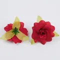 Large red silk artificial rose flower heads for DIY handmade crafts and wedding decorations - Mini Silk Fabric Flower