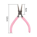 Mini pinze per gioielli rosa in acciaio al carbonio per fai da te, lunghezza 12 cm - Mini Pinza per Gioielli / 12cm / Rosa
