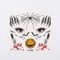 Pegatina creativa de tatuaje de transferencia de agua Halloween con calabaza y araña - FK-008