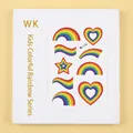 Colorful rainbow and heart temporary tattoo stickers for children creative toy series - Rainbow Series (WK-174) / 1 Sheet
