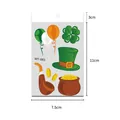 Tatuaggi temporanei di San Patrizio con trifoglio e cappello, 11x7,5 cm - Festival Irlandese (WY-083)