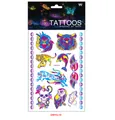 Tatouages temporaires fluorescents d'animaux avec tigre et hibou pour fête d'Halloween - Série Animale (DWYG-10)