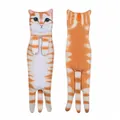 Creative realistic orange tabby cat shaped hanging hand towel for bathroom decor - Yellow Cat