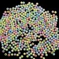 4mm candy colored acrylic faceted beads for DIY jewelry making and necklace accessories - 10g/Pack (Approx. 300 Pcs) / Macarons