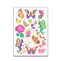 Colorful butterfly and fairy gold foil temporary tattoo stickers sheet 10.5x15cm for kids - Gold Stamping Butterfly Fairy (WE-040) / 10.8*18cm (OPP Bag Packing)