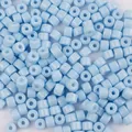 Perle di vetro azzurre 5x3mm per creazione di gioielli fai da te e catene - Confezione da 1g / Azzurro