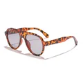 Oversized retro tortoiseshell frame sunglasses with dark gray lenses for men driving - Tortoiseshell Light Grey