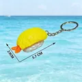 Kreativer 3D-gedruckter Tamago-Sushi-Schlüsselanhänger, gelbes Stressabbau-Spielzeug - Tempura-Sushi-Klicker