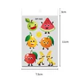 Waterproof cartoon fruit smiley face temporary tattoo stickers for kids, 7.5x11cm - Summer Fruit Series (WY-065) / 7.5*11cm