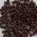 Perline di vetro marrone uniformi da 5x3 mm di alta qualità per creazioni fai-da-te - Confezione da 1g / Marrone