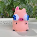 Lustiges Schwein-Quetschspielzeug mit herausspringenden Augen zum Stressabbau - Hervorstehende Augen Schwein Zufällige Augenfarbe