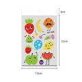 Waterproof summer fruit face cartoon temporary tattoo stickers for kids, 7.5x11cm - Summer Fruit Series (WY-068) / 7.5*11cm