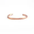 Eleganter roségoldener Titanstahl-Armreif mit minimalistischem gedrehtem Design für Paare - Verdrehter Stil (DW0224) / S / Roségold
