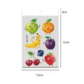 Summer fruit cartoon face tattoo stickers for kids waterproof sheet 7.5x11cm - Summer Fruit Series (WY-071) / 7.5*11cm