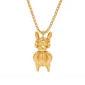 Exquisite gold-plated 12 zodiac dragon pendant necklace made of durable titanium steel - Gold
