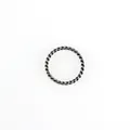 Vintage gedrehter Seilring aus Silber mit minimalistischer Ästhetik und oxidiertem Finish - Größe 6 / Kleines Gedrehtes Seil Antiksilber