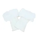 Vista detallada de puños de punto blancos para botas con ribete de piel sintética suave y acogedora - Talla única / Blanco