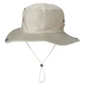 Beigefarbener Sonnenhut für draußen mit verstellbarem Kinnriemen und seitlichen Knöpfen - Einheitsgröße / Khaki