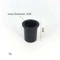 Detailansicht des schwarzen Weihnachtsbaumsockels mit 2 cm Innendurchmesser und 3 cm Höhe - Schwarzes Hülsenzubehör / Ersatzhülsen 10 Stück/Packung