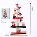 Adorno de mesa árbol de Navidad de madera con texto Feliz Navidad 21.5cm - Adorno de Árbol de Navidad No.2