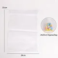24x35cm white organza drawstring bag for Easter egg decorations - 24x35cm / Organza Bag