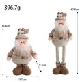 Weihnachtsmann-Zwerge-Plüschornamente mit Teleskopbeinen und detaillierten Maßen - Retractable Doll / Weihnachtsmann