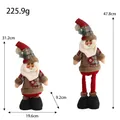 Muñeco de Papá Noel telescópico de peluche para decoración navideña, altura ajustable - Papá Noel / Retractable Doll