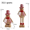 Muñeco de peluche de hombre de jengibre de Navidad telescópico con sombrero rojo - Muñeco con Sombrero de Copa / Retractable Doll