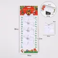 Set van 4 witte fluwelen kerststrikken voor boomdecoratie en feestelijke sfeer - Set van 4 / Wit