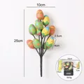 Colorful artificial Easter egg branch decoration with dimension markings and weight - Easter Egg Branch Style 1