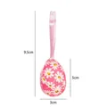 Decorative pink floral fabric covered foam Easter egg ornament with white daisies - Pink Floral (Style 8#)