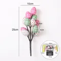 Colorful polka dot Easter egg branch decoration for festive tabletop display 25cm - Easter Egg Branch Style 2