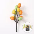 Simulation Easter egg branch with colorful floral printed eggs for festive desktop decor - Easter Egg Branch Style 4