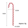 Rood-wit gestreepte kerst zuurstok ornament, 15 cm plastic hangende kerstversiering - Rood Witte Zuurstok Ornament / 15*3.2CM