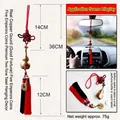Detailed view of brass gourd car charm with size measurements and openable design. - 2.3cm Diameter Coin / Hollow Safety Gourd 5 Emperor Coins Pendant
