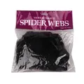 20g black stretchable spider web decoration for Halloween parties and haunted house setups - Black
