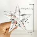 Transparente Acryl-Stern-Zubehör für LED-Weihnachtsbaum-Lichterketten Dekoration - 2.5*3.8CM Transparenter Diamantstern