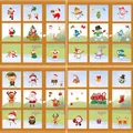 Selezione di adesivi natalizi per finestre con disegni di Babbo Natale e pupazzi di neve - Adesivi Statici Babbo Natale Multicolore (Serie F Set da 4)