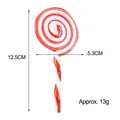 Ornement de sucette de simulation rouge et blanc pour Noël, 12,5 cm, environ 13g - Ornement Sucette Rouge Blanc / 12.5*5.3CM