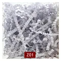 Light purple wavy shredded paper filler for gift boxes and wine packaging, SKU Z01 - 1kg Pack / White (Z01)