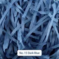Carta di raffia tritata blu scuro per il riempimento di scatole regalo, colore 15#. - 15# Blu scuro