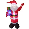 Giant inflatable Santa Claus holding gift boxes for Christmas outdoor yard decoration - 1.8m / Santa With Gift Box (Style B)
