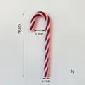 Rood-wit gestreepte plastic zuurstok van 12 cm voor kerstboomversiering decor - Rood Witte Zuurstok Ornament / 12*2.3CM