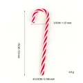 Rood-wit gestreepte simulatie zuurstok kerstornament met duidelijke 15cm hoogtematen. - Rood Witte Lichtgewicht Zuurstok / 15*3.5CM
