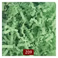 Premium light green wavy shredded paper filler for elegant gift box and hamper packaging - 1kg Pack / Light Green (Z09)