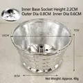 Silver-finished plastic Christmas tree base cover with dimensions 10x8x7cm and weight 40g - Silver Woven Style 10