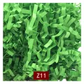 Bright green wavy shredded pleated paper filler for gift box packaging color SKU Z11 - 1kg Pack / Parrot Green (Z11)